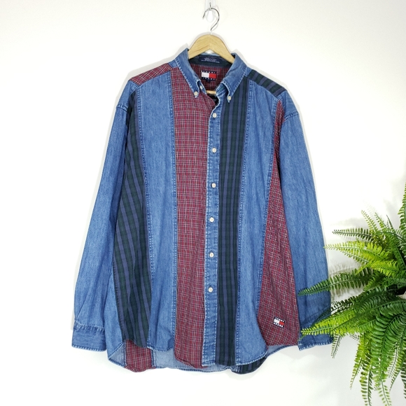 Tommy Hilfiger Other - VTG Tommy Hilfiger Denim Button-down Shirt Men's L